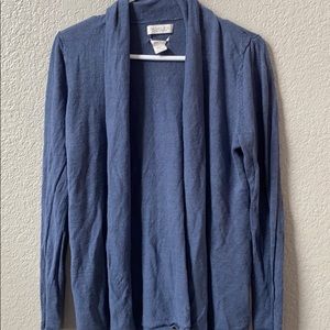 Dusty blue open front cardigan. Size XL.